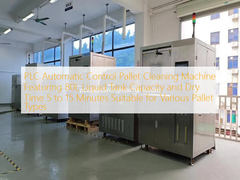 PLC Automatische Palletreinigingsmachine met 80L Vloeistoftank Capaciteit en Droogtijd van 5 tot 15 Minuten Geschikt voor Diverse Pallettypen
