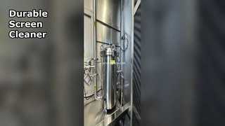 Automatische schermreiniger Duurzaam roestvrijstalen frame