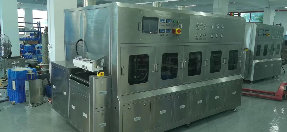 SEMI Slokjevooruitgang verpakking in het schoonmakende materiaal van de lijnstroom met 600mm breedtetransportband en goedgekeurd Ce