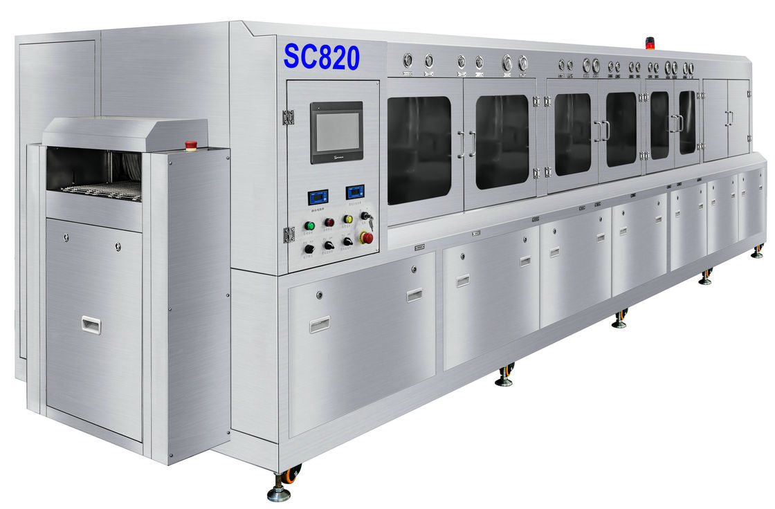 Sus304 Semiconductor packing flux chemische wasmachine 600 mm breedte net voor IGBT-, IPM- en LEADFRAME-onderdelen